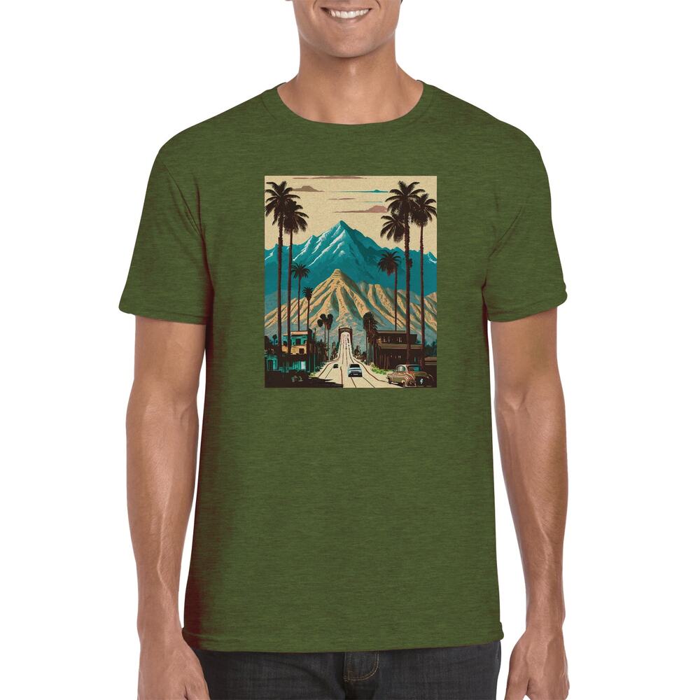 Men's Gildan Graphic Tshirt "Boulevard" by Spyder Webb Size M